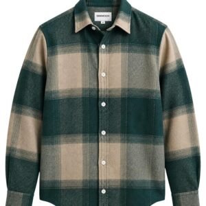Premium Cotton Blend Printed Checkered Shirt